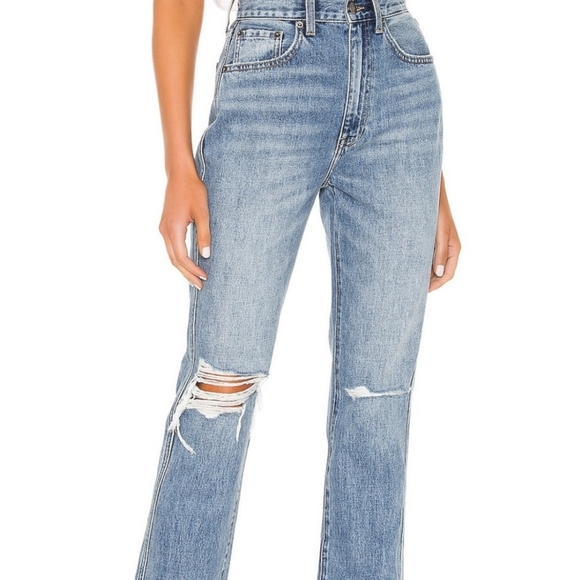 Pistola Distressed Straight Leg Denim Jeans - Picture 7 of 13